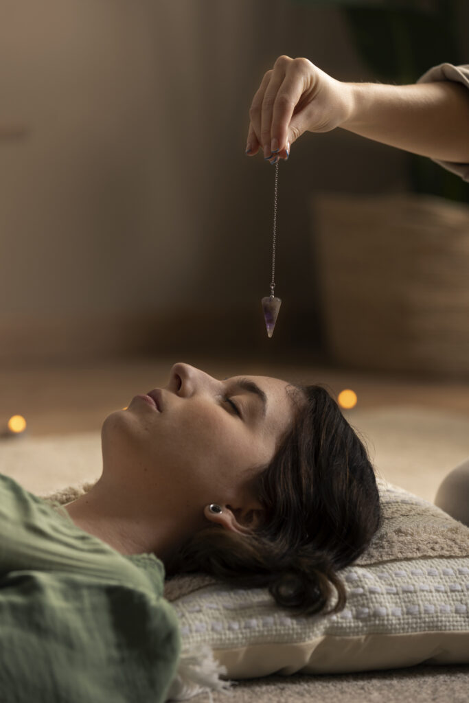 person conducting reiki therapy